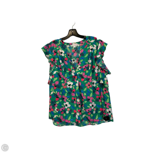Top Sleeveless By Zac And Rachel In Green, Size: 1x
