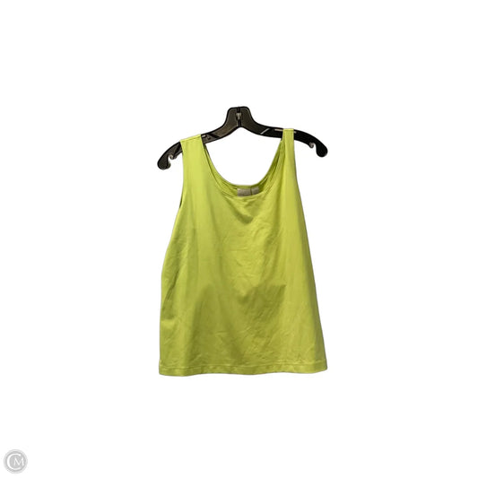 Top Sleeveless Basic By Chicos In Green, Size: M