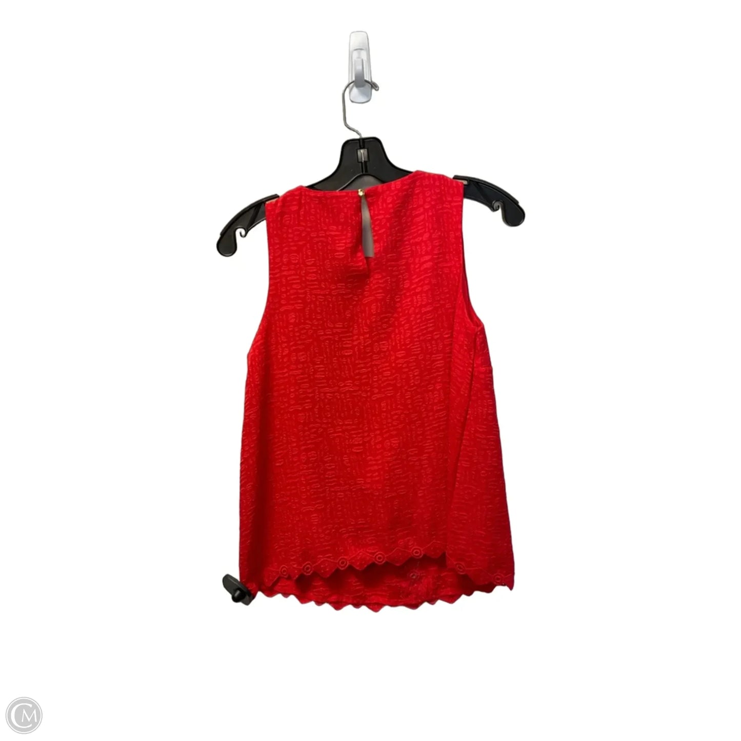 Top Sleeveless By Kaari Blue In Red, Size: Xs