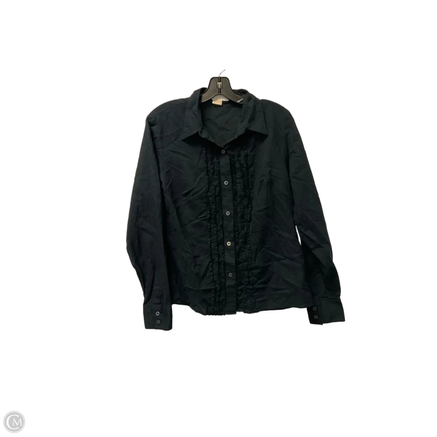Top Long Sleeve By Michael By Michael Kors In Black, Size: 12