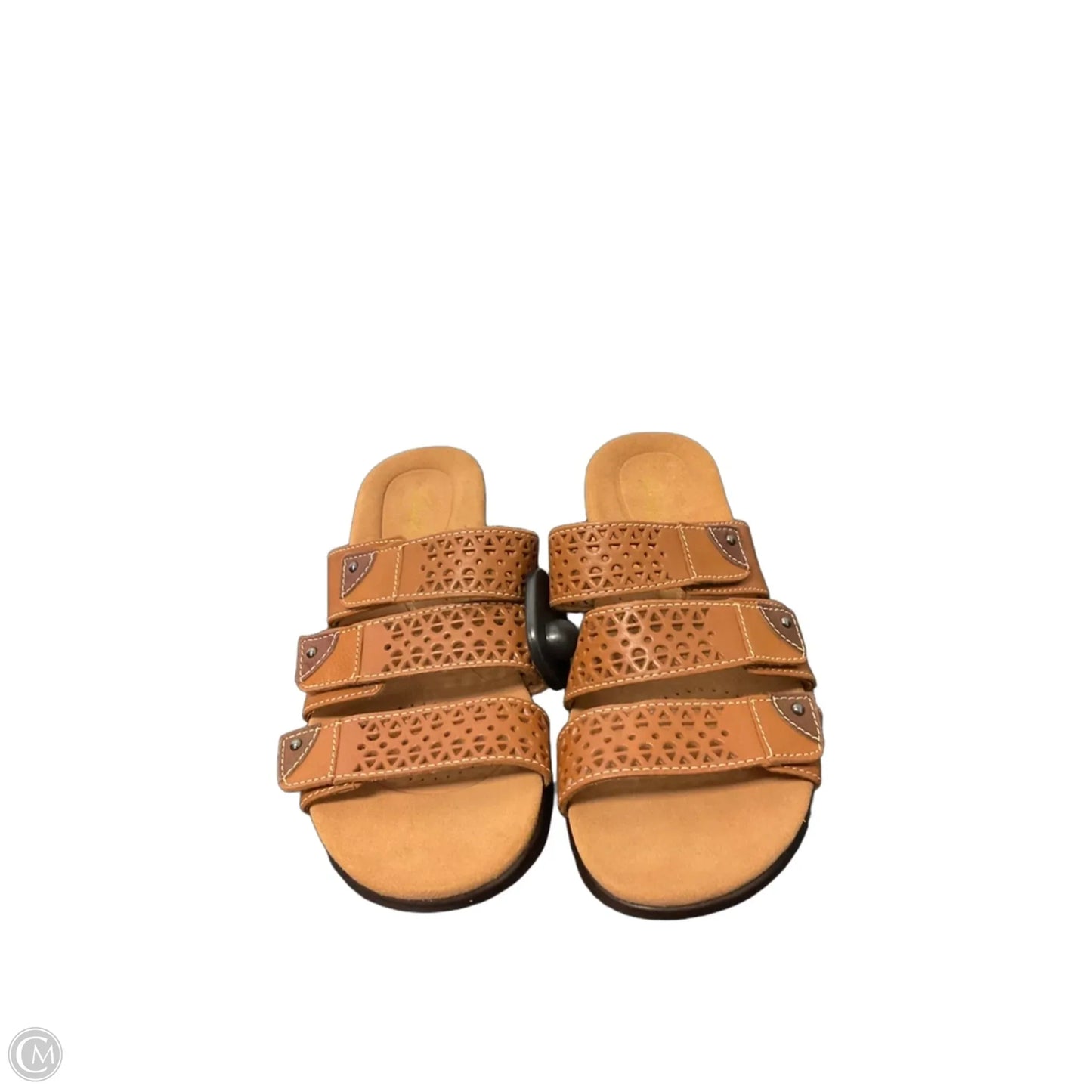 Sandals Flats By Clarks In Tan, Size: 8