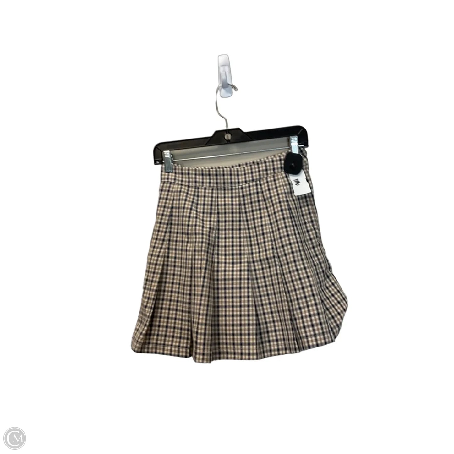 Skirt Mini & Short By Altard State In Plaid Pattern, Size: L