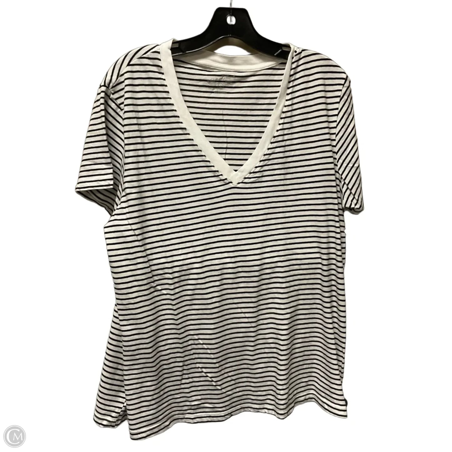 Top Short Sleeve Basic By Universal Thread In Striped Pattern, Size: Xl