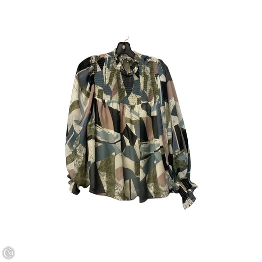 Top Long Sleeve By Almost Pink In Multi-colored, Size: M