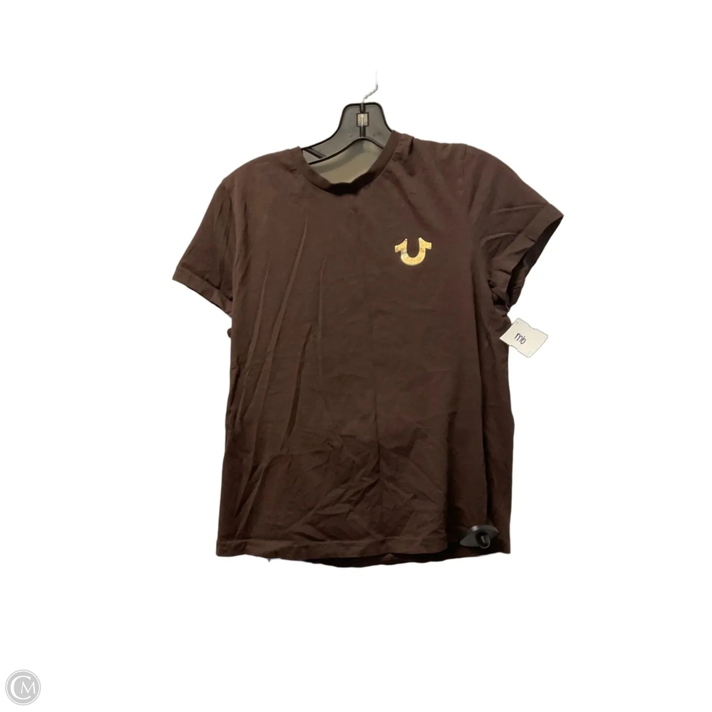Top Short Sleeve Basic By True Religion In Brown, Size: L