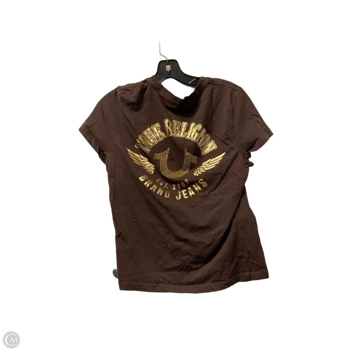 Top Short Sleeve Basic By True Religion In Brown, Size: L