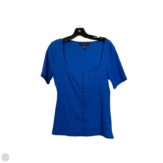 Top Short Sleeve By White House Black Market In Blue, Size: M