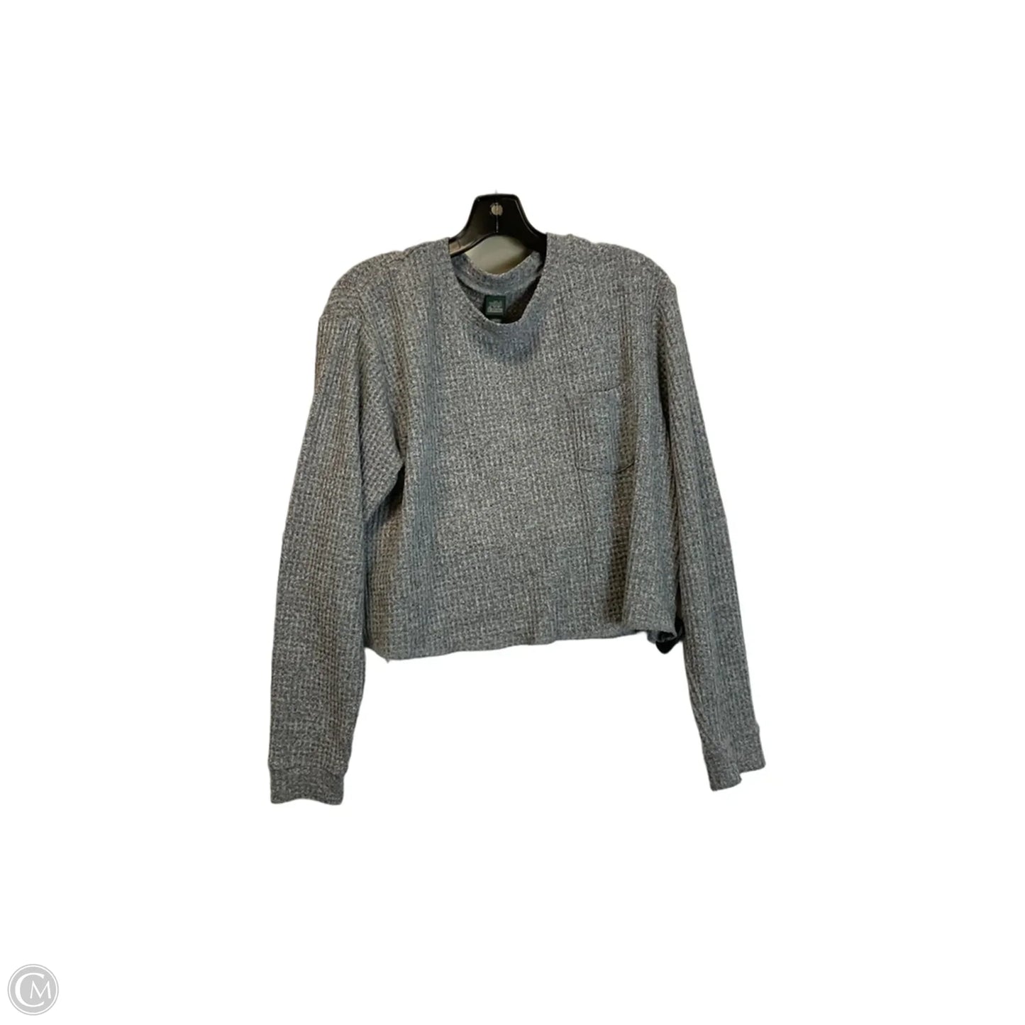 Top Long Sleeve Basic By Wild Fable In Grey, Size: M