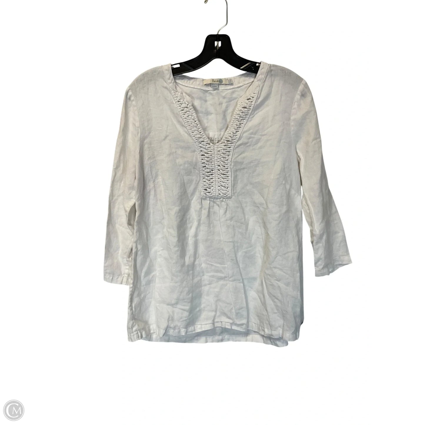 Top 3/4 Sleeve By Boden In White, Size: M