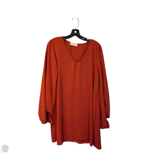 Dress Casual Short By Almost Pink In Orange, Size: L