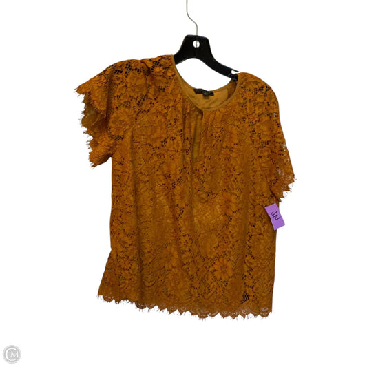 Top Short Sleeve By J. Crew In Orange, Size: S