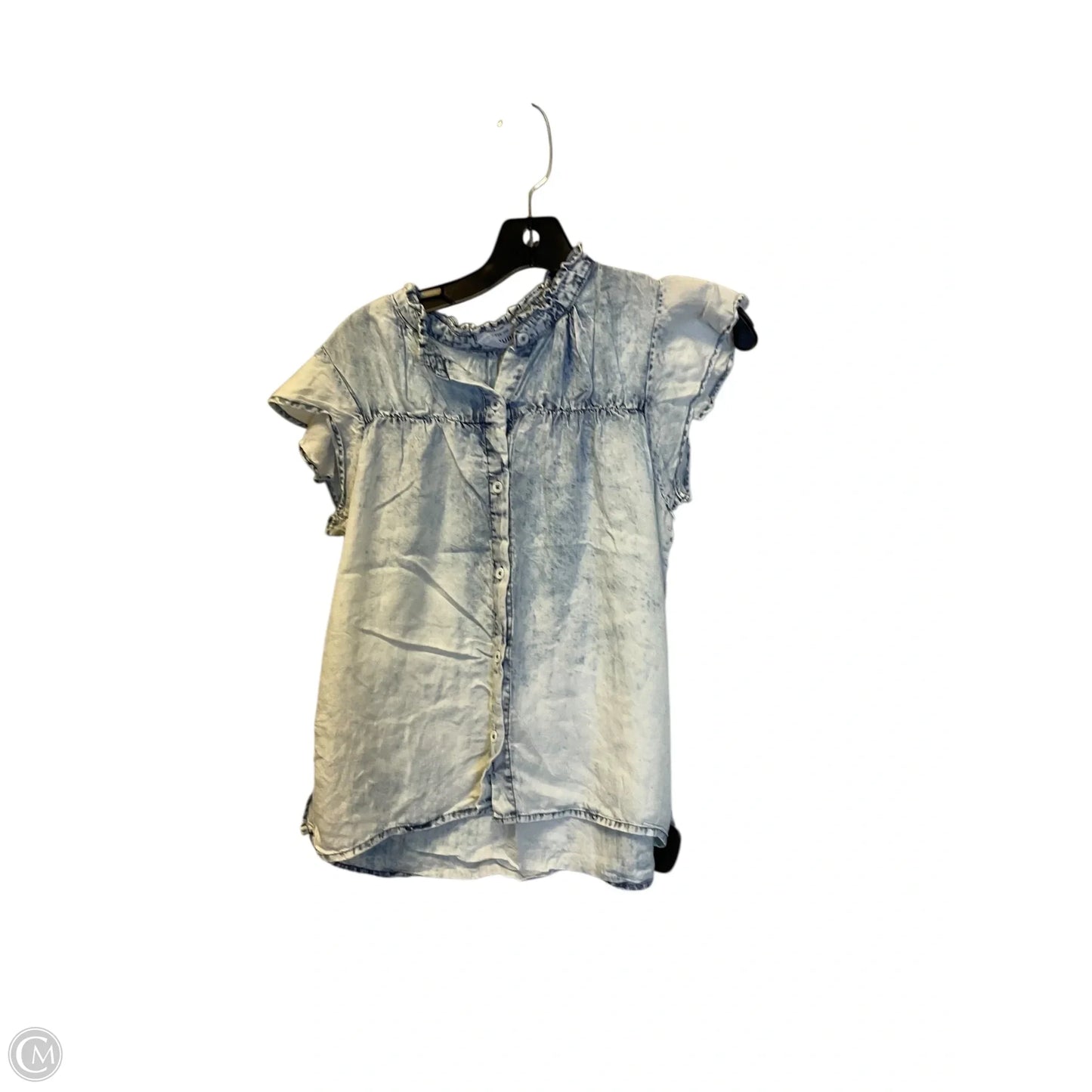 Top Short Sleeve By Clothes Mentor In Blue Denim, Size: S