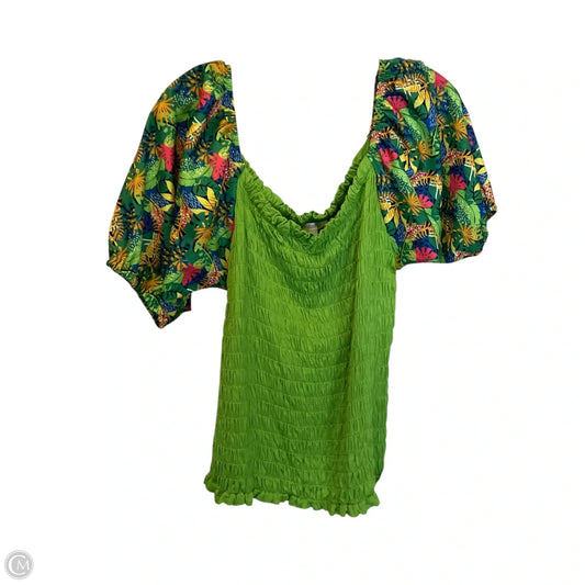 Top Short Sleeve By Clothes Mentor In Green, Size: Xl