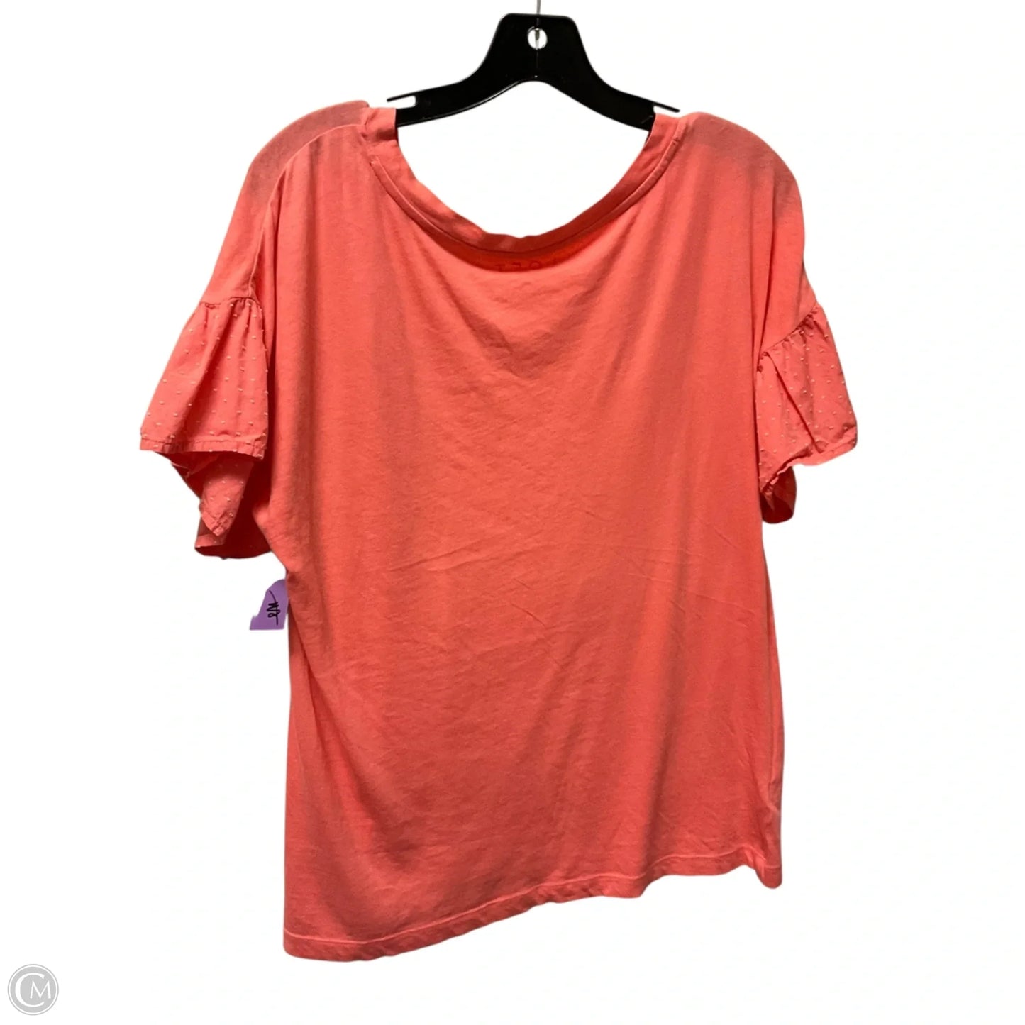 Top Short Sleeve By Loft In Pink, Size: M
