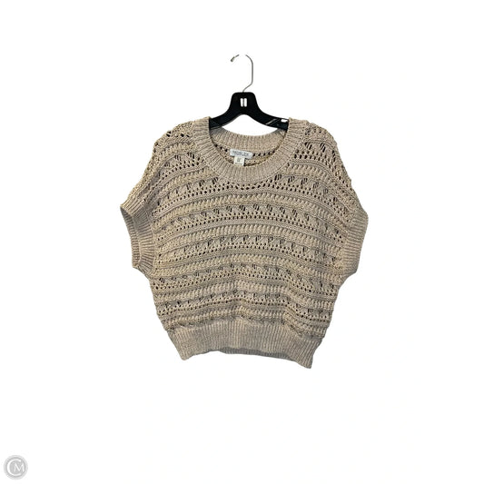 Vest Sweater By Rachel Zoe In Tan, Size: M