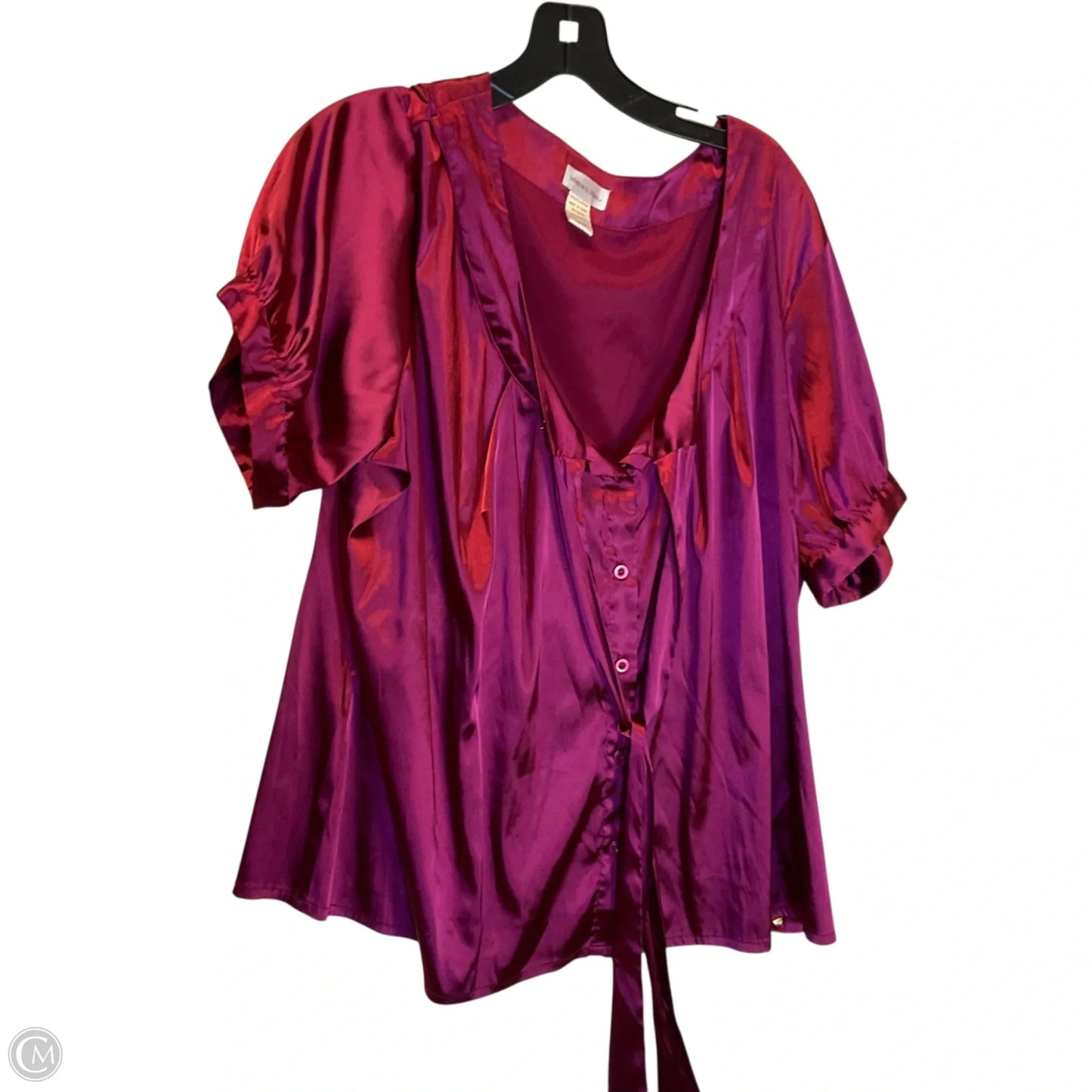 Top Short Sleeve By Monroe And Main In Red, Size: 2x