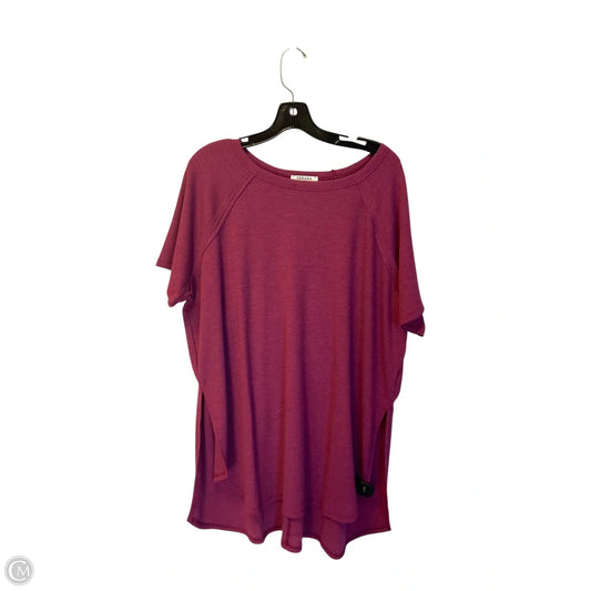 Top Short Sleeve Basic By Clothes Mentor In Silver, Size: S