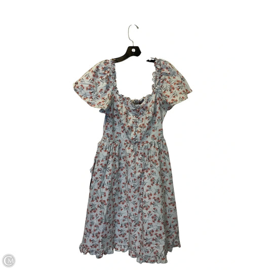 Dress Casual Midi By Anthropologie In Blue, Size: 6