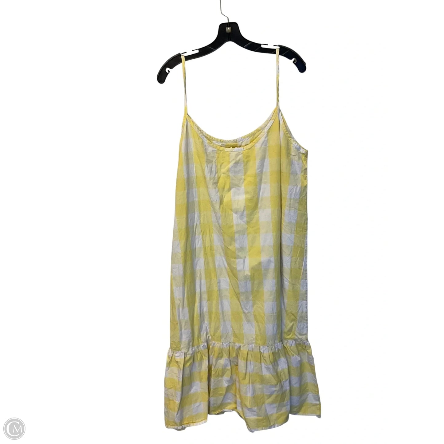 Dress Casual Midi By Clothes Mentor In Yellow, Size: 3x