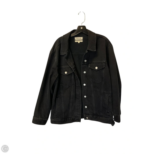Jacket Denim By Madewell In Black Denim, Size: M