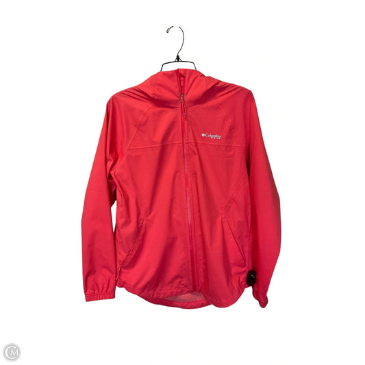 Jacket Windbreaker By Columbia In Pink, Size: S
