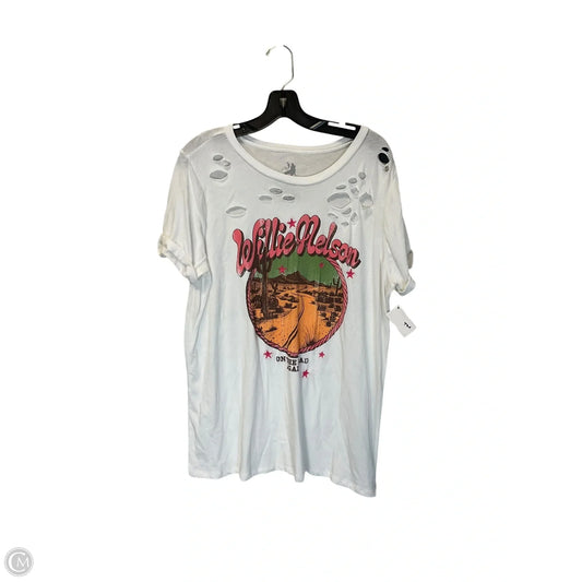 Top Short Sleeve Basic By Clothes Mentor In White