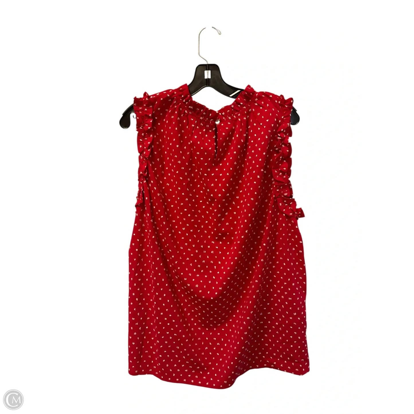 Top Sleeveless By Jodifl In Red, Size: 1x