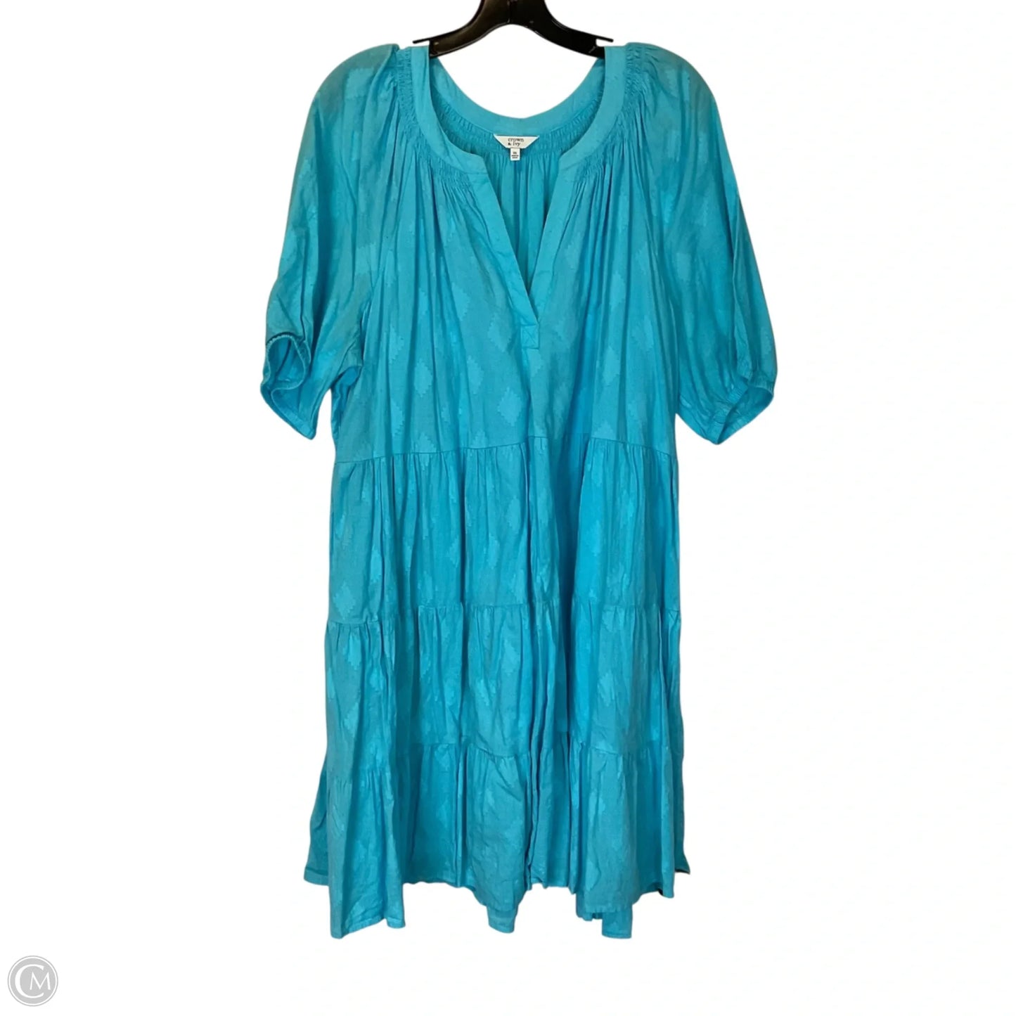 Dress Casual Short By Crown And Ivy In Blue, Size: 2x