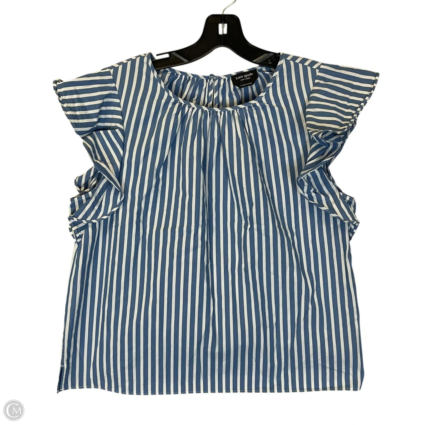 Top Sleeveless Designer By Kate Spade In Blue, Size: L