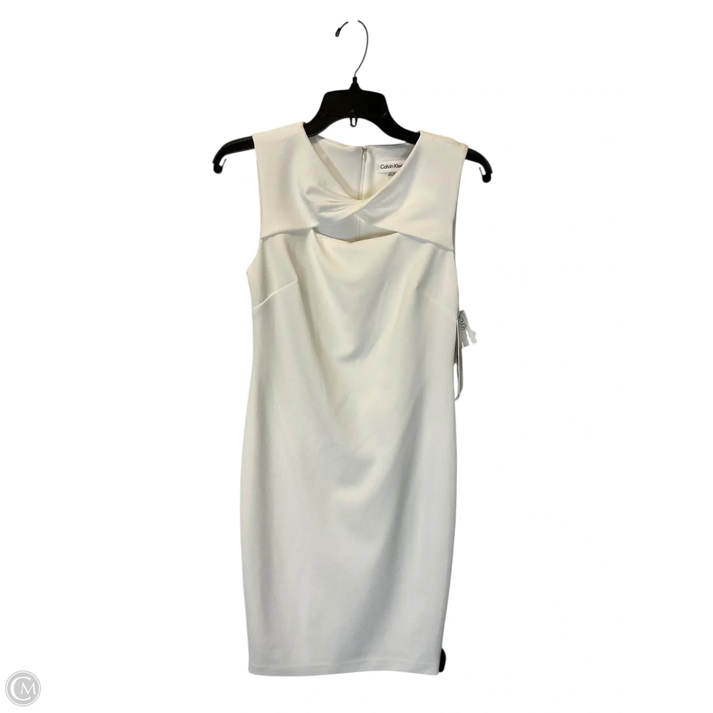 Dress Casual Short By Calvin Klein In White, Size: 4