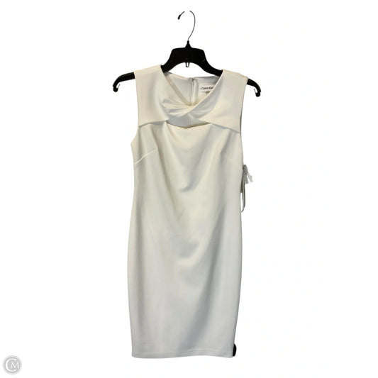 Dress Casual Short By Calvin Klein In White, Size: 4