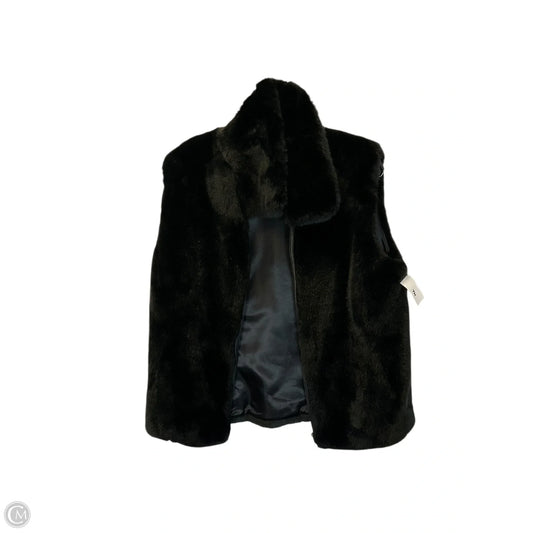 Vest Faux Fur & Sherpa By Brooks Brothers In Black, Size: L