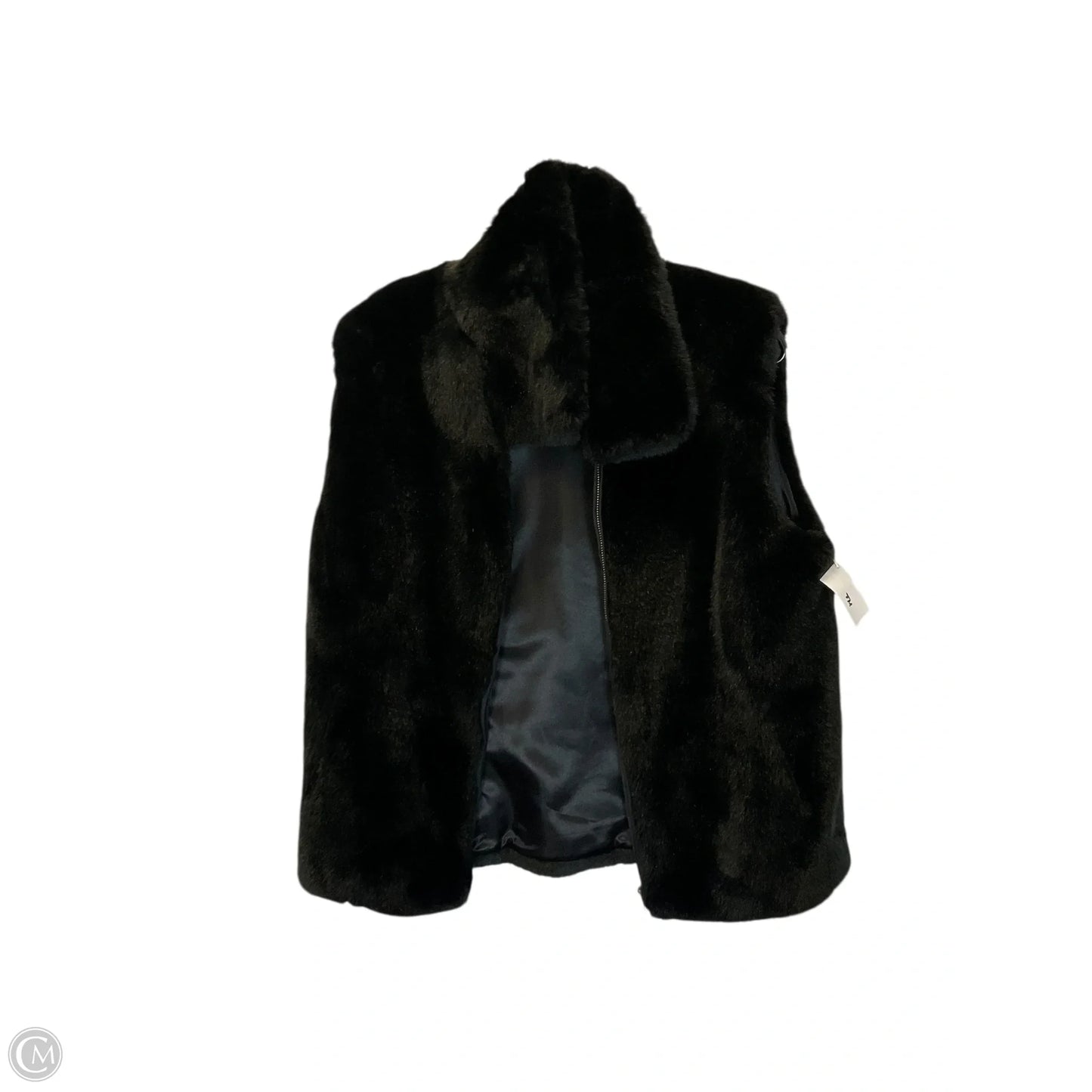 Vest Faux Fur & Sherpa By Brooks Brothers In Black, Size: L