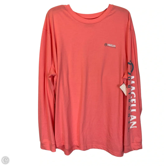Top Long Sleeve Basic By Magellan In Pink, Size: 2x