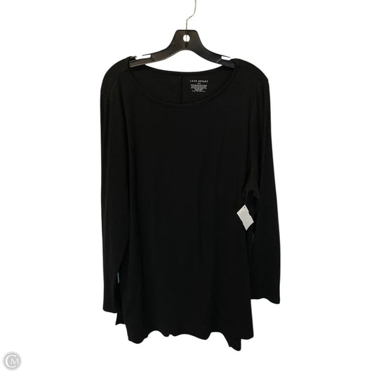 Top Long Sleeve Basic By Lane Bryant In Black, Size: 1x