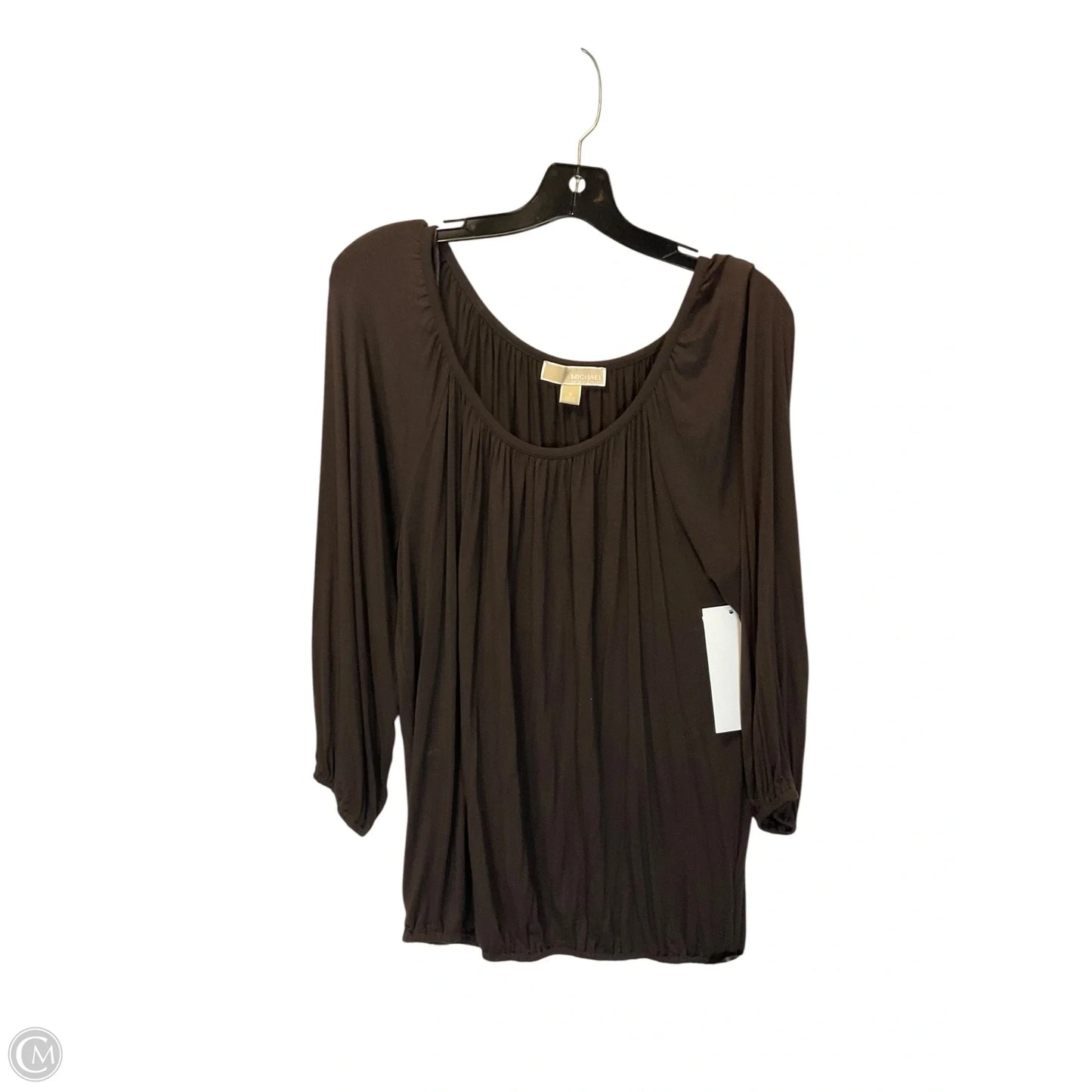 Top Long Sleeve By Michael By Michael Kors In Brown, Size: S