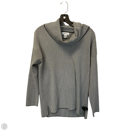Top Long Sleeve By Calvin Klein In Grey, Size: M