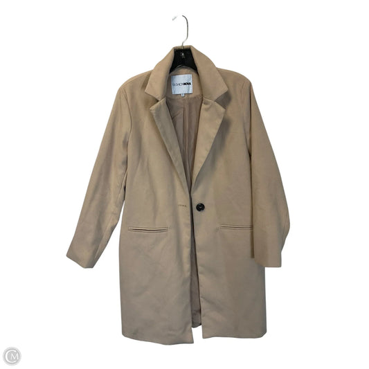 Coat Trench Coat By Fashion Nova In Tan, Size: L