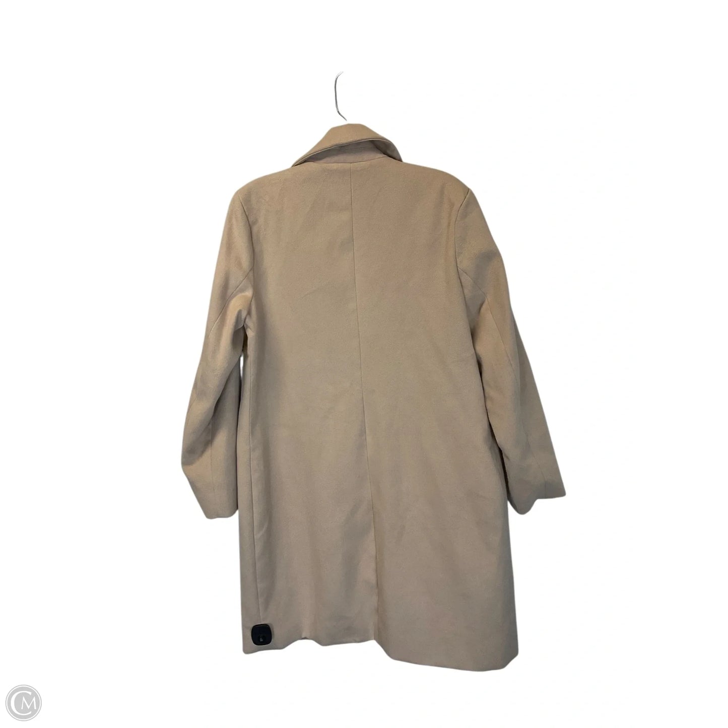 Coat Trench Coat By Fashion Nova In Tan, Size: L