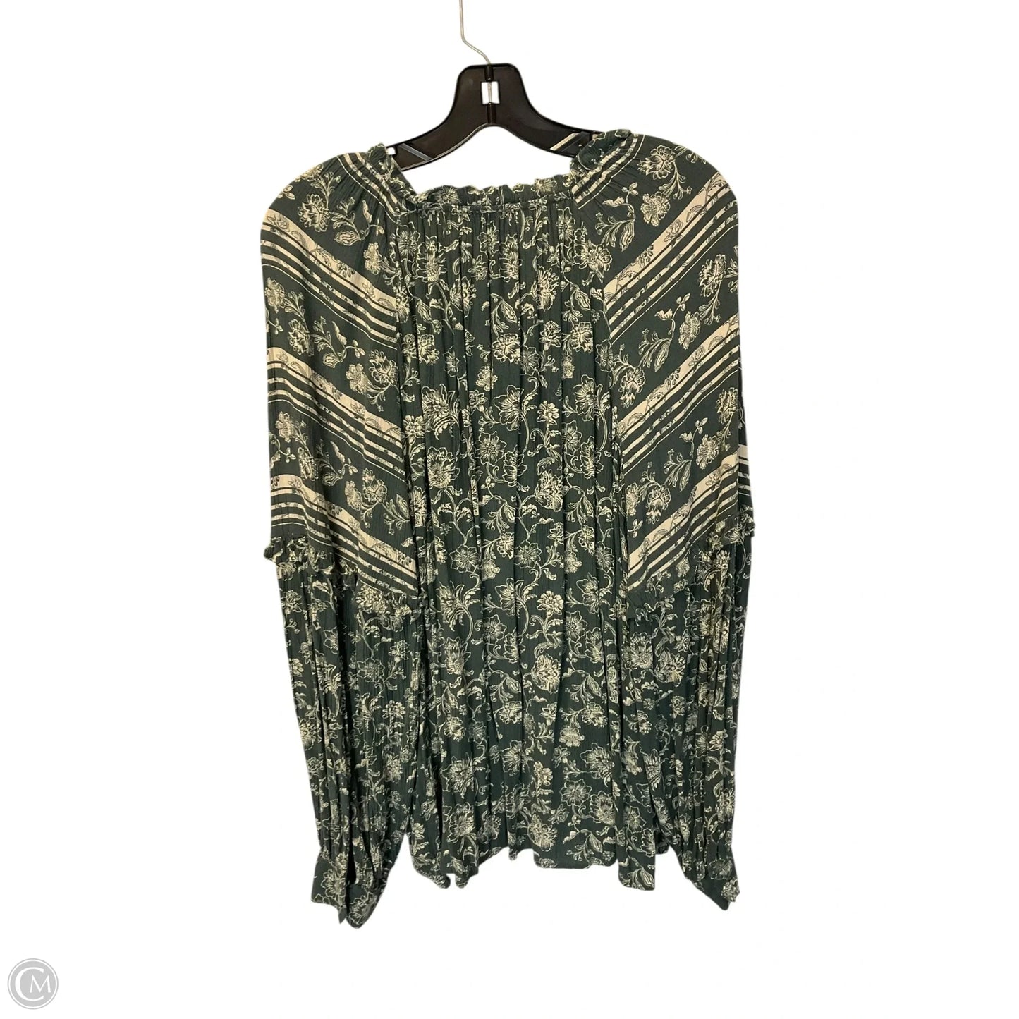 Top Long Sleeve By Wonderly In Green, Size: Xl