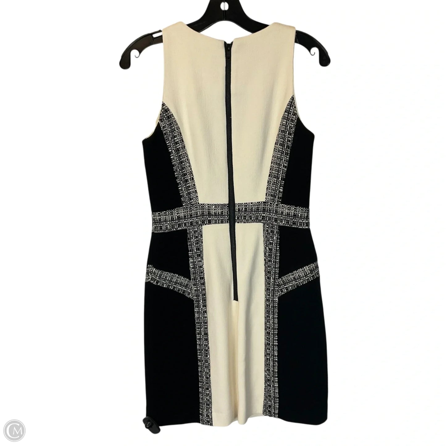 Dress Designer By Milly In Black & Cream, Size: 4