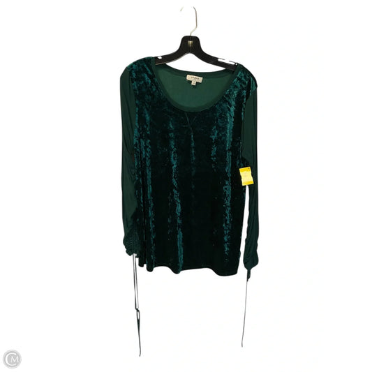 Top Long Sleeve By Umgee In Green, Size: M