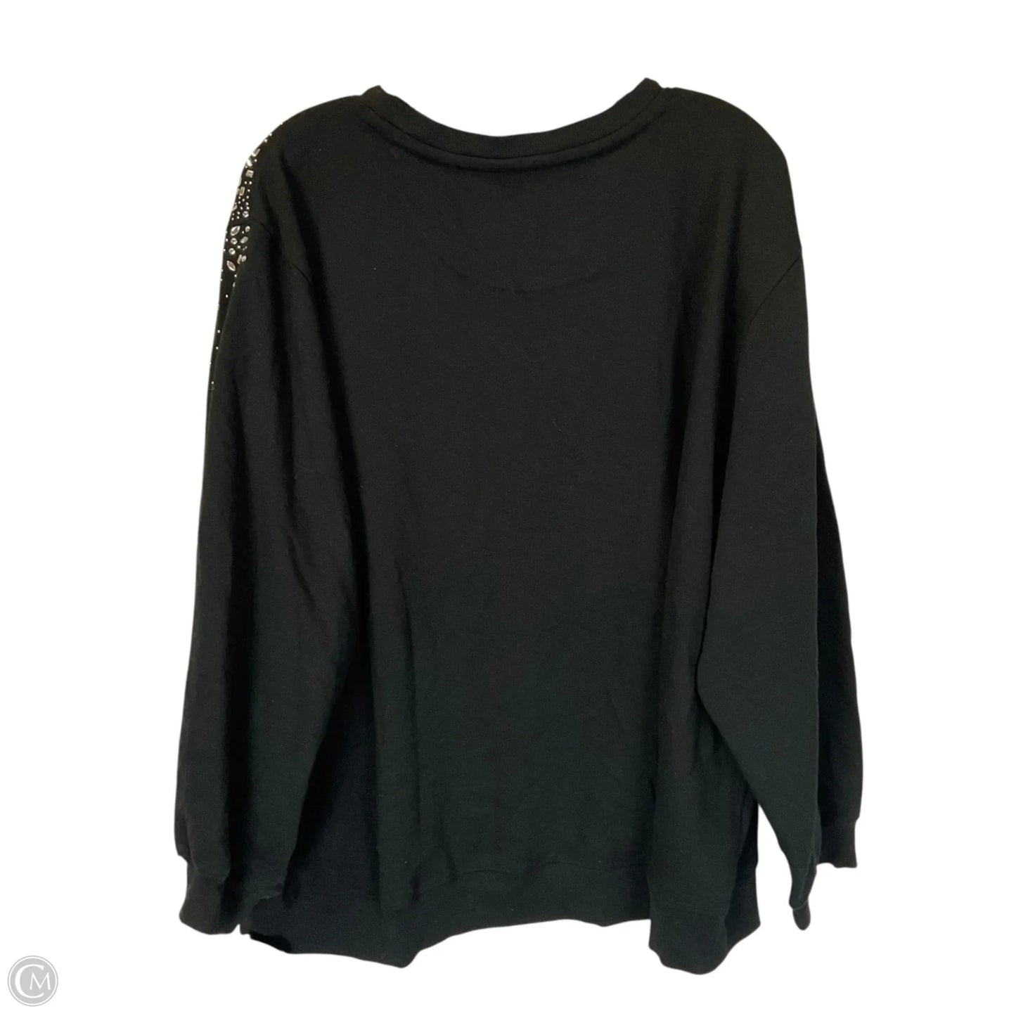 Sweatshirt Designer By Karl Lagerfeld In Black, Size: 2x