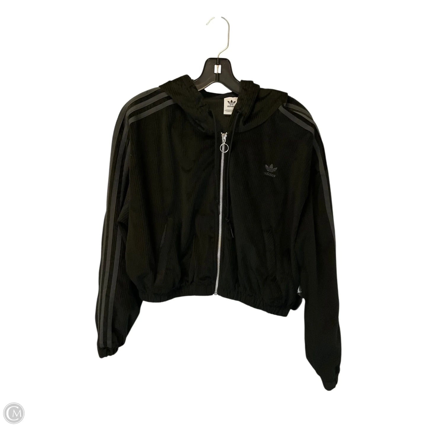 Sweatshirt Hoodie By Adidas In Black, Size: M