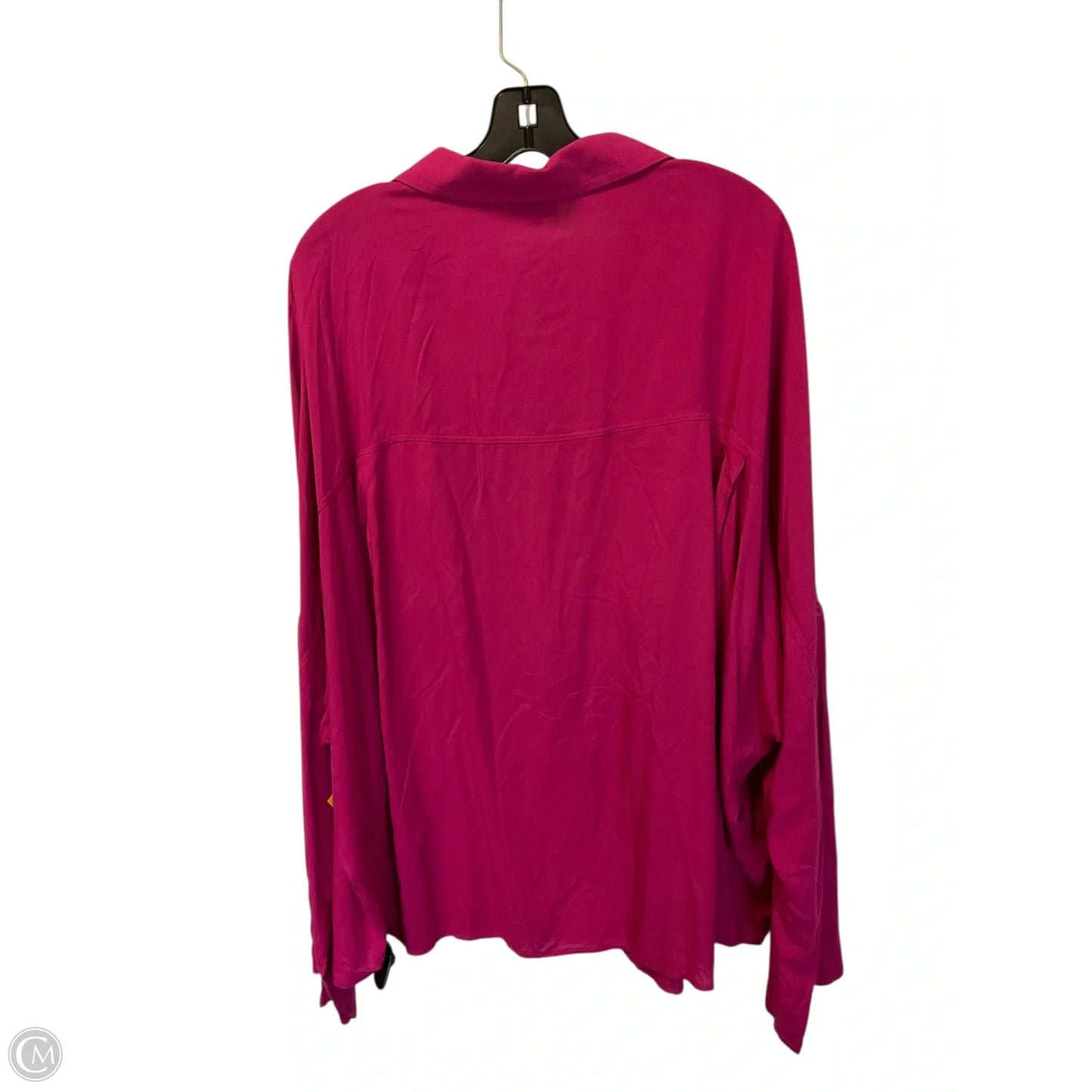 Top Long Sleeve By Andree By Unit In Pink, Size: 3x