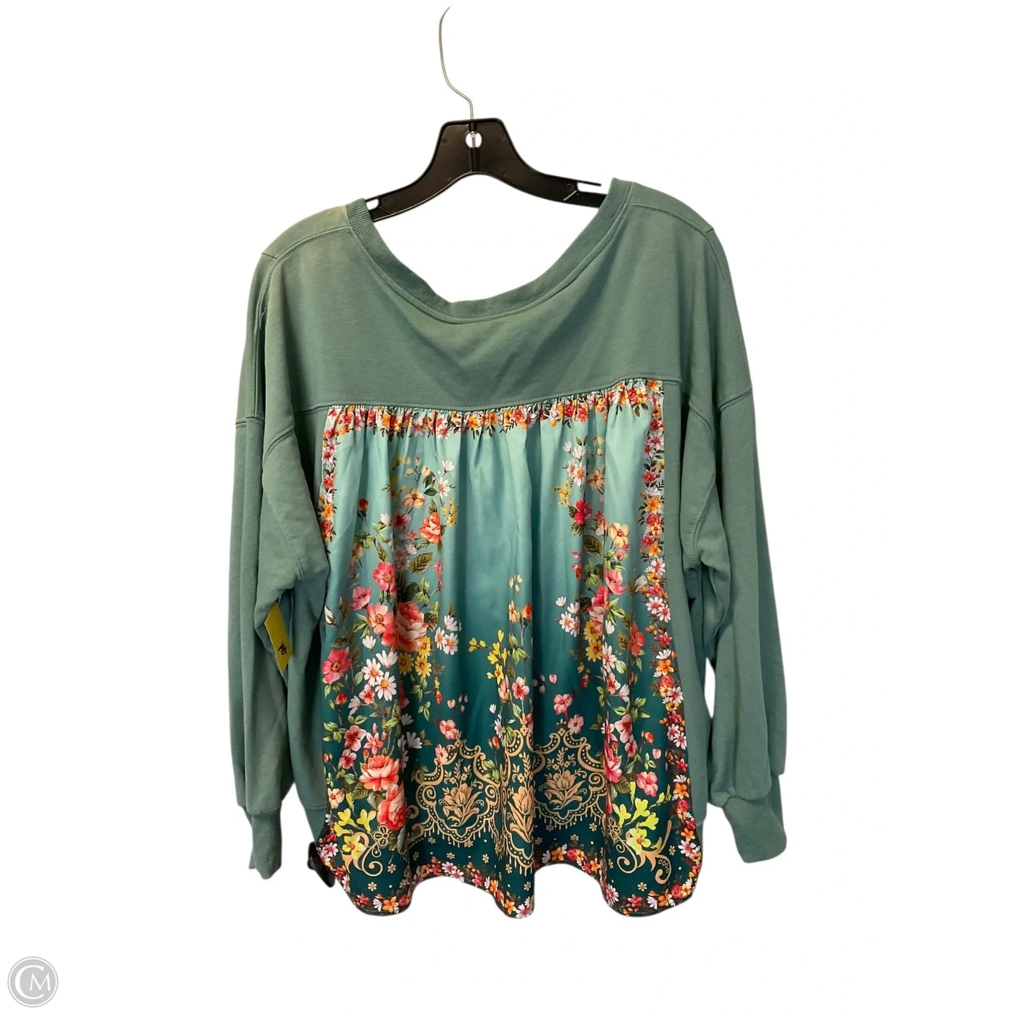 Top Long Sleeve By Umgee In Green, Size: S