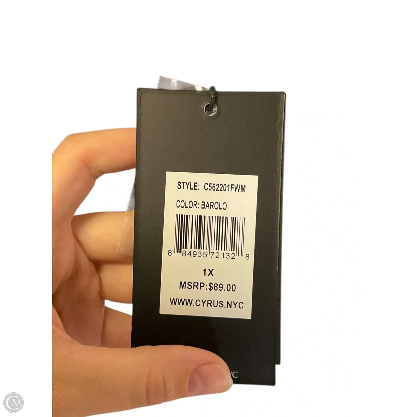 Top Long Sleeve By Cyrus In Brown, Size: 1x