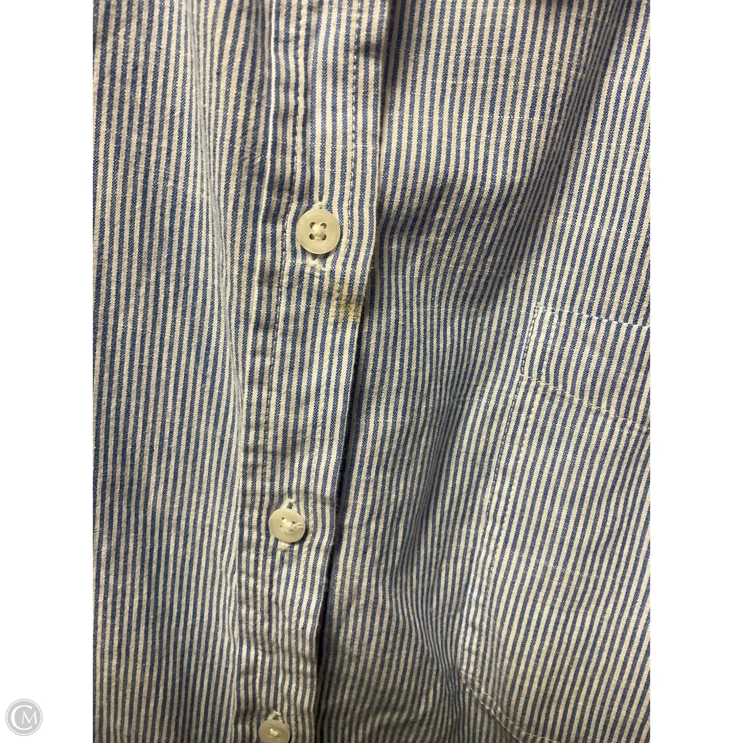 Top Long Sleeve By Lucky Brand In Striped Pattern, Size: L