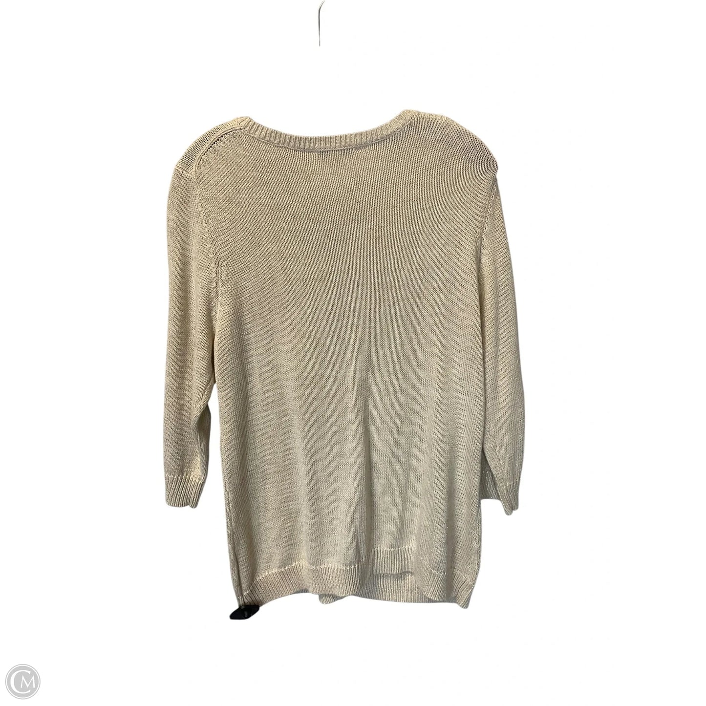 Cardigan By Isaac Mizrahi Live Qvc In Gold, Size: L