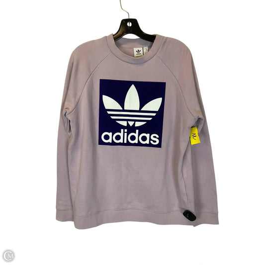 Sweatshirt Crewneck By Adidas In Purple, Size: Xl
